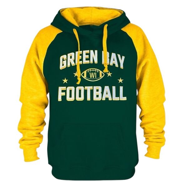 CLORPEAK Football Fully Embroidery Soft Classic Pullover Sweatshirt Hoodie XXL - Picture 1 of 13